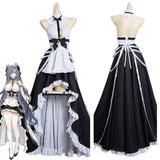 Juego Azur Lane - KMS August Von Parseval Mucama Cosplay Navidad Disfraz Falda Vestido Carnaval Traje