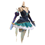 Juego League of Legends Syndra Star Guardian Cosplay Disfraz Traje Vestido Falda Halloween Carnaval