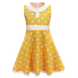 Toy Story 4 Gabby Cosplay Vestido de Color Amarilla Halloween Carnaval Vestido para Niñas