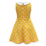 Toy Story 4 Gabby Cosplay Vestido de Color Amarilla Halloween Carnaval Vestido para Niñas