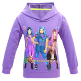 Los Descendientes Descendants 3 Cosplay Sudadera con Capucha para Niñas
