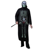 Halloween Disfraz de Horror Esqueleto Luminoso Cosplay Capa para Adultos
