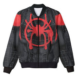 Spider Verse Miles Morales Cosplay Black Spider Araña Negra Chaqueta para Niños