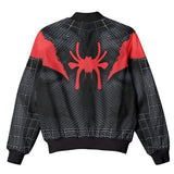 Spider Verse Miles Morales Cosplay Black Spider Araña Negra Chaqueta para Niños