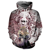 My Hero Academia Himiko Toga Sudadera Estampada con Capucha para Adultos Unisex
