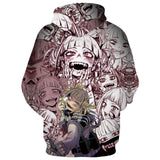My Hero Academia Himiko Toga Sudadera Estampada con Capucha para Adultos Unisex