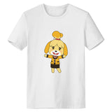 Animal Crossing Bosque de Los Animales Camiseta con Impreso de Isabelle Camiseta Casual Unisex