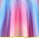 Verano Vestido de Hondas Unicornio Multicolor Princesa Cosplay Vestido para Niñas
