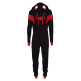 Halloween Into The Spider-Verse Miles Morales Pijama Mono con Capucha para Adultos