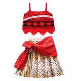 Moana Cosplay Disfraz Traje Conjunto para Niñas Regalo de Halloween