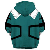Anime My Hero Academia Izuku Midoriya Sudadera con capucha