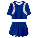 My Hero Academia Todoroki Shouto Cosplay Top y Pantalones Cortos Ropa de 2 Piezas Unisex