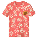 Animal Crossing Bosque de Los Animales Isabelle Camiseta de 3D Impreso Camiseta Casual Unisex