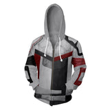Los Descendientes Descendants 3 Cosplay Carlos Sudadera con Cremallera para Adultos Unisex