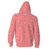 Harley Quinn Versión Pijama Sudadera Estampada con Cremallera para Adultos Unisex