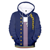 JoJo’s Bizarre Adventure Kujo Jotaro Cosplay Sudadera Estampada con Capucha para Adultos Unisex