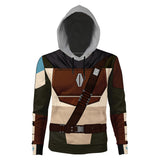 La Guerra de Las Galaxias Star Wars The Mandalorian Sudadera Estampada con Capucha para Adultos Unisex