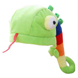 Gorro de Camaleón de Felpa Sombrero de Animal Cosplay Halloween Accesorios