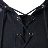 Halloween Carnaval Masculino Gótica Steampunk Sudadera con capucha  con correas de cuero