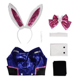 Juego Overwatch OW Dva Bunny Girl Mono Cosplay Disfraz Halloween Carnaval Sensual Traje Mujer Per.
