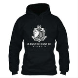 Videojuego Monster Hunter: World Logotipo Sudadera Estampada con Capucha para Adultos Unisex