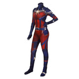 Los Vengadores Avengers 4 Capitán Marvel Cosplay Halloween Superhéroe Carol Danvers Mono para Adultos Femenino
