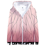 Kochou Shinobu Demon Slayer: Kimetsu no Yaiba Sudadera con Cremallera para Adultos Unisex