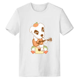 Animal Crossing Bosque de Los Animales Camiseta con Impreso de KK Camiseta Casual Unisex