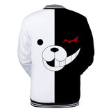 Anime Danganronpa Monokuma Cosplay Chaqueta de Béisbol Top Casual para Adultos