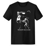 Los Guardianes de la Galaxia Guardians of the Galaxy Rocket Raccoon Camiseta Estampada para Adultos Unisex