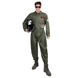Top Gun Traje de Piloto Aviator Wingman Mono Traje de Vuelo Halloween Mono para Adultos