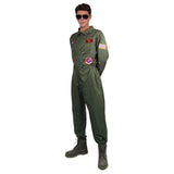 Top Gun Traje de Piloto Aviator Wingman Mono Traje de Vuelo Halloween Mono para Adultos