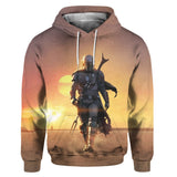 La Guerra de Las Galaxias Star Wars The Mandalorian Sudadera con Capucha para Adultos Unisex