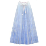 Frozen Elsa Princesa Capa Azul Ropa Chal Cosplay Capa para Niñas