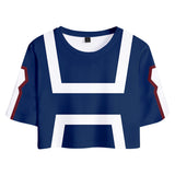 My Hero Academia UA Traje de Entrenamiento Cosplay Top y Pantalones Cortos Ropa de 2 Piezas Unisex