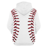 Béisbol Sudadera Estampada de Moda con Capucha para Adultos Unisex