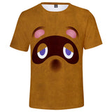 Animal Crossing Bosque de Los Animales Camiseta con Impreso de Tom Nook Camiseta de Verano Unisex