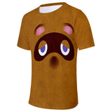 Animal Crossing Bosque de Los Animales Camiseta con Impreso de Tom Nook Camiseta de Verano Unisex