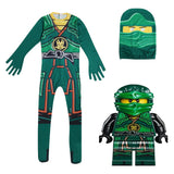 Ninja Disfraz Halloween Juego de Rol Mono Verde para Niños