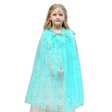 Frozen Capa de Lentejuelas Princesa Elsa Halloween Capa para Niñas