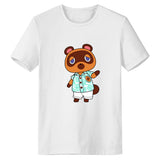 Animal Crossing Bosque de Los Animales Camiseta con Impreso de Tom Nook Camiseta Casual Unisex