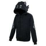 Cómo Entrenar A Tu Dragón How To Train Your Dragon Toothless Cosplay Sudadera con Cremallera para Niños