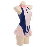 My Hero Academia Ochaco Uraraka Traje de baño de playa de corte alto cremallera en la espalda Femenino
