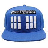 Doctor Misterio Doctor Who Tardis Sombrero Azul Ajustable de Bordado Cosplay Accesorios
