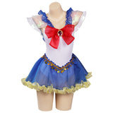 Anime Sailor Moon Tsukino Usagi Cosplay Fiesta Disfraz Traje de Baño Creación Secundaria-disfrazdeptdiadebrujas.com®