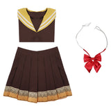 Anime SPY×FAMILY Anya Forger Cosplay Disfraz Traje Vestido Falda Navidad