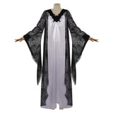 TV The Munsters Lily Munster Cosplay Disfraz Traje Vestido Falda Halloween Carnaval