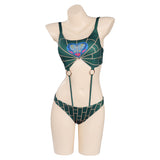 Anime JoJo’s Bizarre Adventure Jolyne Cujoh Cosplay Fiesta Disfraz Traje de Baño Bikini Creación Secundaria-disfrazdeptdiadebrujas.com®