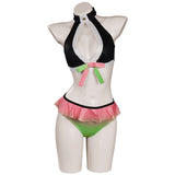 Anime Demon Slayer Kanroji Mitsuri Cosplay Fiesta Disfraz Traje de Baño Bikini Creación Secundaria-disfrazdeptdiadebrujas.com®