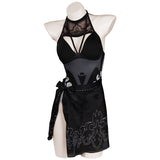 Juego Nier: Automata YoRHa No.2 Cosplay Fiesta Disfraz Traje de Baño Bikini Creación Secundaria-disfrazdeptdiadebrujas.com®